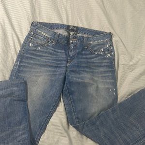 Lucky brand distressed boot cut jeans